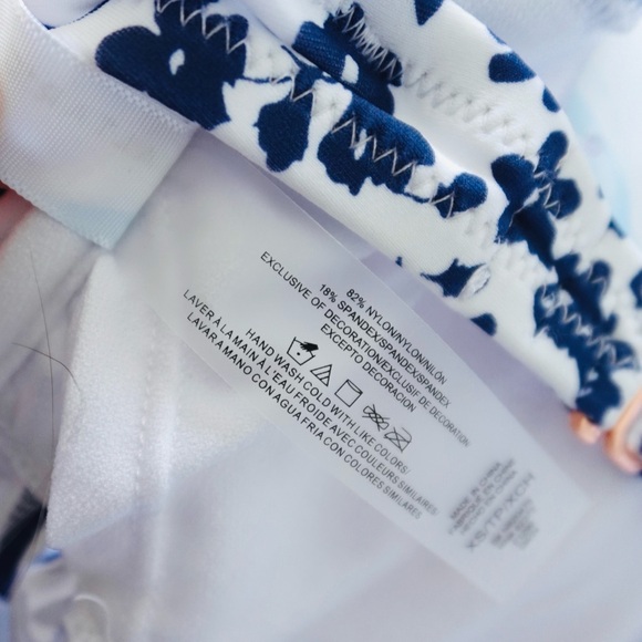 Altar'd State Blue and White Floral Striped One Piece - Picture 7 of 7